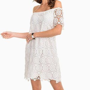 Southern Tide Off Shoulder Lace Dress